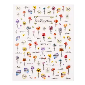 Stickere pentru unghii - Adaugă un strop de culoara Abtibild Unghii SensoPRO Milano - Flower Diary
