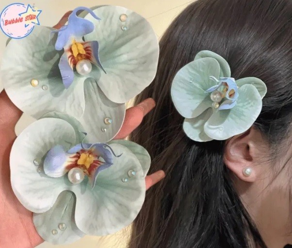 Accesoriu Par Model Orhidee Turquoise