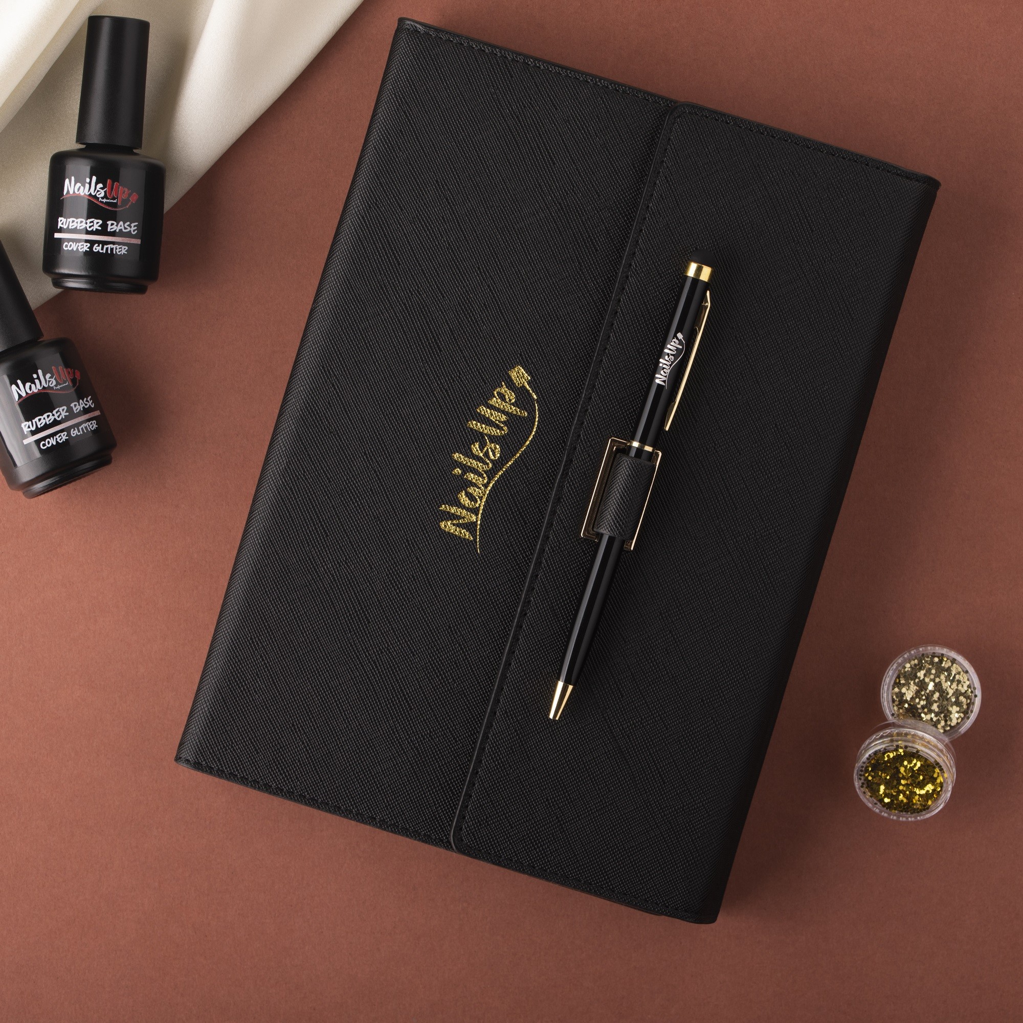 Agenda NailsUp 2023 cu pix - Negru