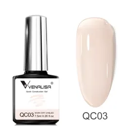 Baze pentru unghii profesionale – Semipermanente & Gel Bază pentru unghii profesionale – Semipermanente & Gel Venalisa QUICK CONSTRUCTION GEL QC03