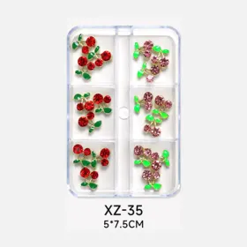 Bijuterii decor unghii - cherry