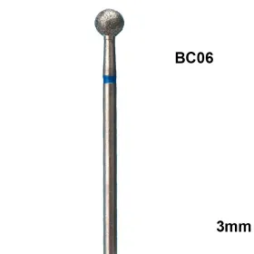 Bit Freza Unghii Cuticula Bila 3mm Albastru - BC06