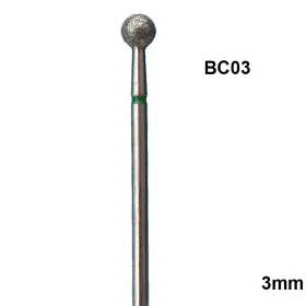 Bit Freza Unghii Cuticula Tip Bila 3mm Verde - BC03