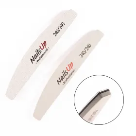 Buffer Tip Pila 2 in 1 refolosibila NailsUp, semiluna, granulatie 240/240