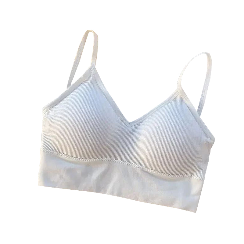 Bustiera Sport pentru Dama, cu Bretele si Spatele Gol, Fara Cusaturi, Model Push Up, Marime S/M, Alb,     MIX14105