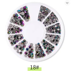 Accesorii și decorațiuni pentru unghii - Transformă-ți unghiila Accesorii și decorațiuni pentru unghii - Carusel decor unghii pietrice Conny's multiple marimi CNS-18