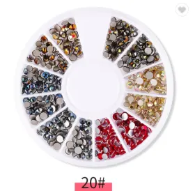 Accesorii și decorațiuni pentru unghii - Transformă-ți unghiila Accesorii și decorațiuni pentru unghii - Carusel decor unghii pietrice Conny's multiple marimi CNS-20