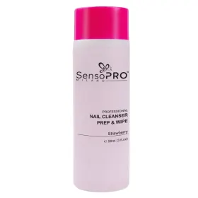 Remover - Produse pentru îndepărtarea ojei și a machiajulu cleanser unghii Strawberry SensoPRO Milano, 90ml