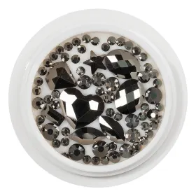 Strasuri pentru Unghii - Adaugă Strălucire Manichiurii Tala Strasuri pentru Unghii - Cristale Unghii LUXORISE, Black Diamond