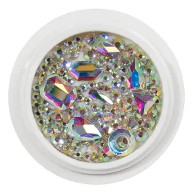 Strasuri pentru Unghii - Adaugă Strălucire Manichiurii Tala Strasuri pentru Unghii - Cristale Unghii LUXORISE, Brilliant Rainbow