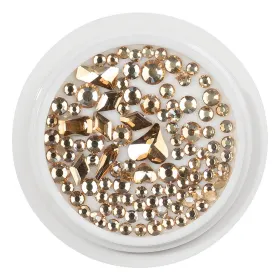 Strasuri pentru Unghii - Adaugă Strălucire Manichiurii Tala stras pentru unghii Cristale Unghii LUXORISE, Champagne Gold