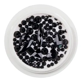 Strasuri pentru Unghii - Adaugă Strălucire Manichiurii Tala Strasuri pentru Unghii - Cristale Unghii LUXORISE, Dazzling Black