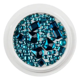 Strasuri pentru Unghii - Adaugă Strălucire Manichiurii Tala Strasuri pentru Unghii - Cristale Unghii LUXORISE, Diamond Aqua