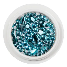 Strasuri pentru Unghii - Adaugă Strălucire Manichiurii Tala Strasuri pentru Unghii - Cristale Unghii LUXORISE, Diamond Aqua