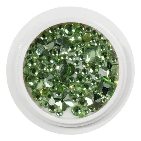 Strasuri pentru Unghii - Adaugă Strălucire Manichiurii Tala Strasuri pentru Unghii - Cristale Unghii LUXORISE, Green Tea