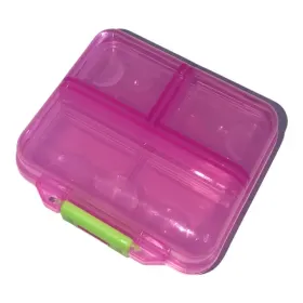 Cutii Organizare pentru Manichiură - UnghiiPro cutie depozitare plastic roz transparent tip C