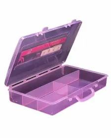 Cutii Organizare pentru Manichiură - UnghiiPro cutie organizare pentru manichiură Cutie plastic depozitare pile,pensule P125