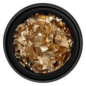 Foita Creponata Unghii - Eleganță și Stil pentru Unghi foita unghii LUXORISE - Unique Gold #20