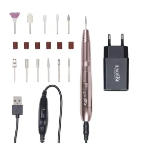 Freza - Pila Electrică Unghii pentru Manichiură Perfectă Freza Unghii cu Capat USB Titanium Travel - LUXORISE, Gold
