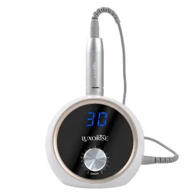 Freza - Pila Electrică Unghii pentru Manichiură Perfectă Freza Unghii - GlamPrecision PRO 30.000 RPM - LUXORISE, White