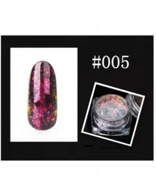 Accesorii și decorațiuni pentru unghii - Transformă-ți unghiila Accesorii și decorațiuni pentru unghii - Fulgi de gheata cameleon BJ05