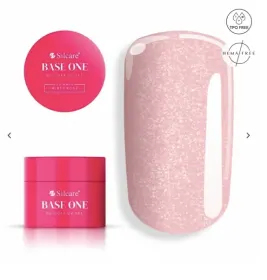 Gel UV 100g pentru Constructie Base One - UnghiiPro Gel UV 100g pentru Constructie Base One Shimmer Misty Rose