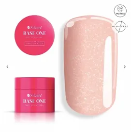 Gel UV 50g pentru Constructie Base One Silcara Gel UV 50g pentru Constructie Base One Silcare Shimmer Vanillia Rose