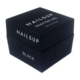 Geluri UV pentru Unghii - Calitate și Comparare Preț gel UV pentru unghii - Gel de pictura NailsUp Super Black 5g