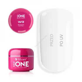 Gel UV 15g Constructie Base One Silcare - Calitate Superioară Gel UV Base One Bianco Extremo Extra 15g