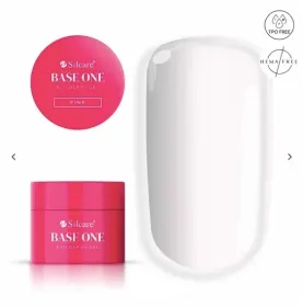 Gel UV 50g pentru Constructie Base One Silcara Gel UV Base One Pink 50g