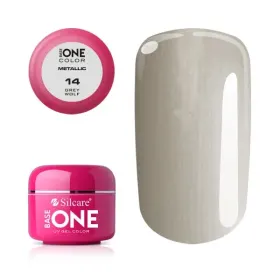 Gel color Base One - Calitate Superioară pentru Unghi Gel color Base One 5g Metalic Grey Wolf 14