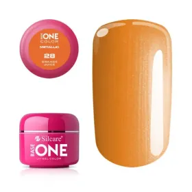 Gel color Base One - Calitate Superioară pentru Unghi Gel color Base One 5g Metalic Orange Juice 28