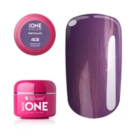Gel color Base One - Calitate Superioară pentru Unghi Gel color Base One 5g Metalic Orchid Violet 43