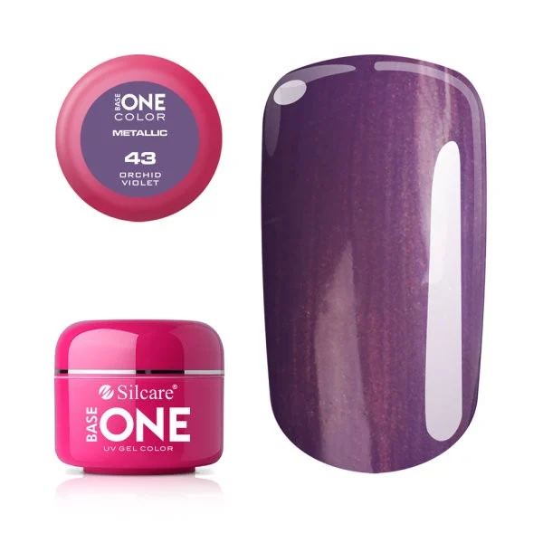 Gel color Base One - Calitate Superioară pentru Unghi Gel color Base One 5g Metalic Orchid Violet 43