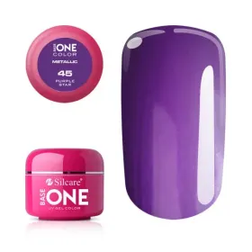 Gel color Base One - Calitate Superioară pentru Unghi Gel color Base One 5g Metalic Purple Star 45