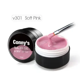 Gel UV pentru construcții Conny's 15g - Calitate și Comparare Preț Gel UV pentru construcții Conny's 15g - Soft Pink