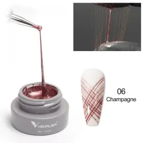 Gel Spider-Geometric 3D 4D - Design Unic pentru Unghi gel spider geometric 3D 4D - Gel UV Spider Venalisa 06