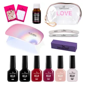 Kituri de Oja Semipermanenta - Calitate și Varietata kit oja semipermanenta SensoPRO 7ml cu lampa UV ❤️️ Love Reflection + CADOU