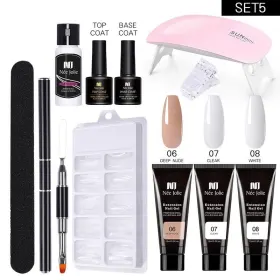 Kituri pentru Unghii Gel - Găsește Cele Mai Bune Oferta kit unghii gel polygel Jolie set 05 Trio