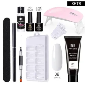 Kituri pentru Unghii Gel - Găsește Cele Mai Bune Oferta kit unghii gel polygel Jolie set 08