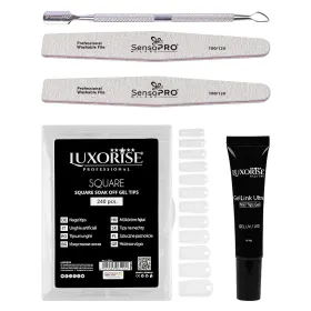 Kit-uri pentru Unghii Gel - Găsește Ce ți Se Potriveșta kit unghii false cu tipsuri soak off basic start