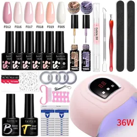 Kituri pentru Unghii Gel - Găsește Cele Mai Bune Oferta Kit unghii manichiura oja semipermanenta NW5