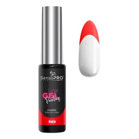 Liner Gel - Precizie și Stil în Machiaj Liner Gel UV pentru Pictura Unghii SensoPRO Milano Classic - Red 8ml