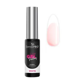 Liner Gel - Precizie și Stil în Machiaj Liner Gel UV pentru Pictura Unghii - SensoPRO Milano Classic Alb 8ml