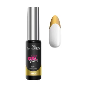 Liner Gel - Precizie și Stil în Machiaj Liner Gel UV Pictura Unghii - SensoPRO Milano Metal Gold 8ml