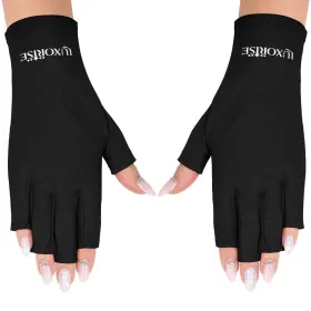 Accesorii Manichiura - Tot Ce Ai Nevoie pentru Unghii Perfecta accesorii manichiura - Manusi Protectie UV LUXORISE, Negru, marime universala