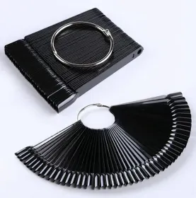 Tipsuri - Display de prezentare pentru unghi Tipsuri - Margareta Neagra 50poz cu Inel
