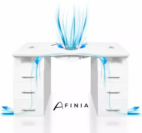 Masa Manichiura - Spațiu Ideal pentru Îngrijirea Unghiilor Masa manichiura cu aspirator incorporabil AFINIA PRESTIGE