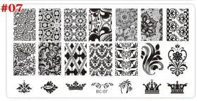 Matrițe Metalice pentru Designul Unghiilor matriță metalică pentru designul unghiilor model BC-07