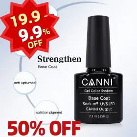 Primer & Bază oja semipermanentă - UnghiiPro.ro Primer & Bază oja semipermanentă - Oferta Base Coat Soak Off Canni 7.3ml